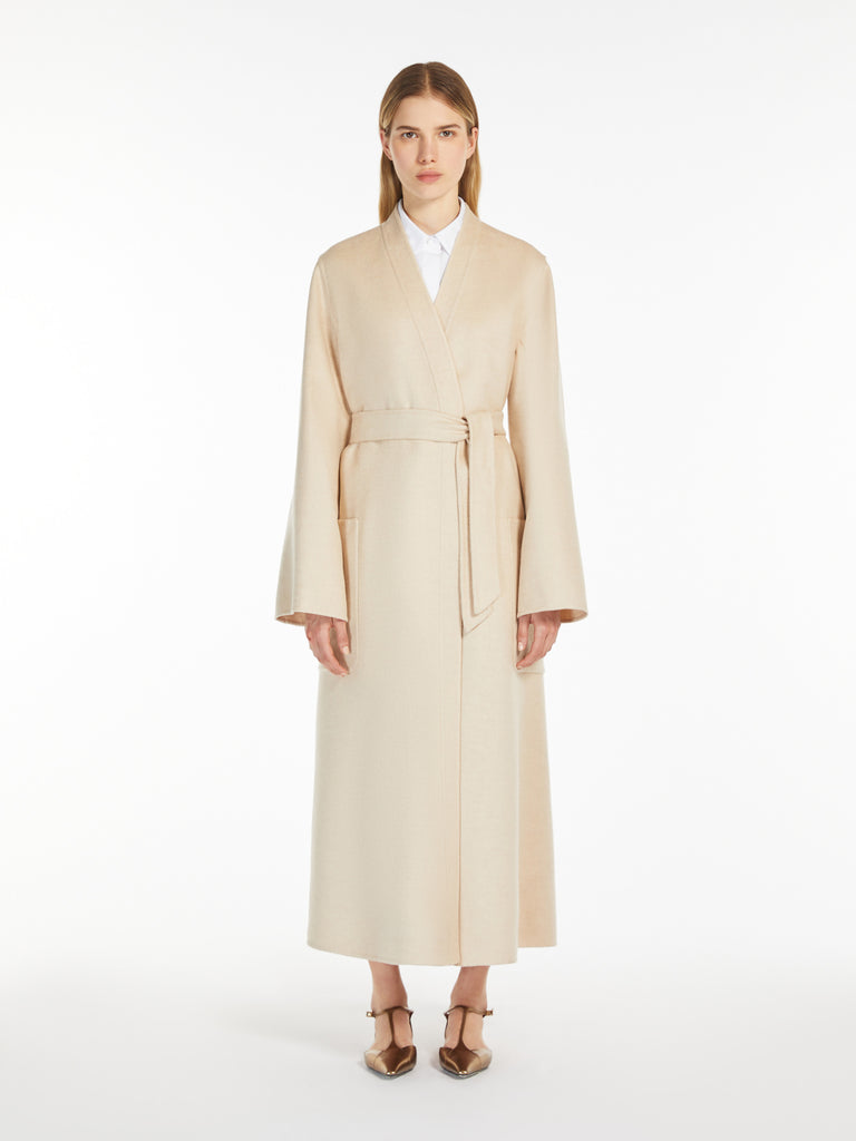 Camel wrap coat