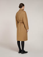 Deconstructed coat in double cashmere