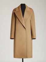 Deconstructed coat in double cashmere