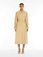 Oversized trench coat in water-repellent canvas