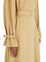 Oversized trench coat in water-repellent canvas