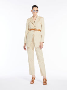 Stretch gabardine blazer