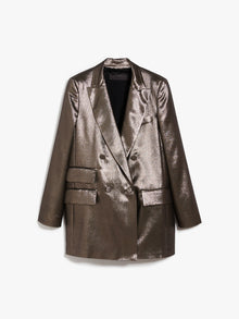 Lamé silk charmeuse jacket