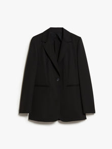 Wool and mohair semi-fitted blazer