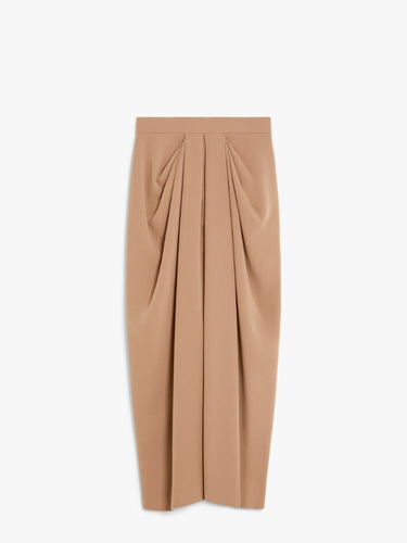 Long cady skirt with pleats