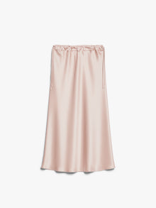 Flared skirt in matte satin