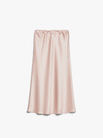 Flared skirt in matte satin