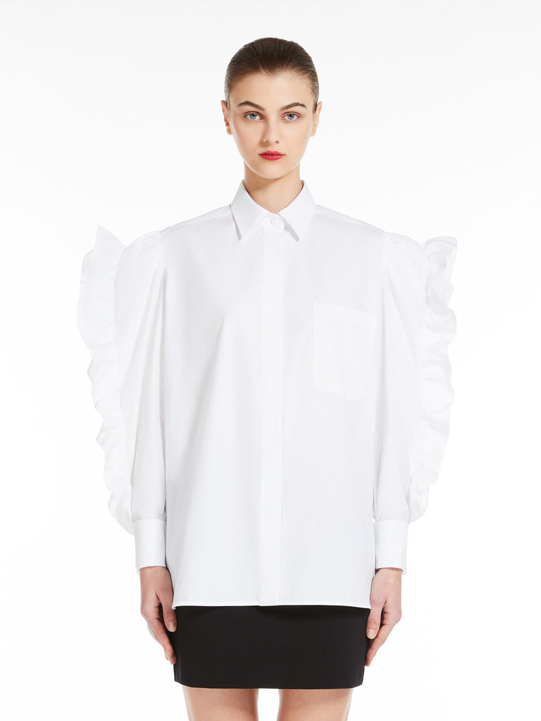 Oversize poplin shirt