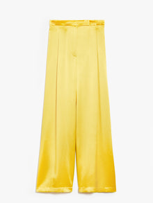 Flowing satin trousers