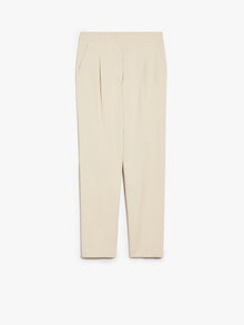 Stretch gabardine slim trousers