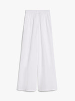 Wide poplin trousers