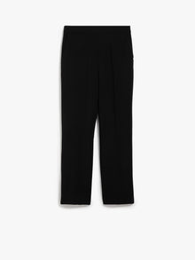 Wool crêpe ankle-length trousers