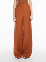 Linen tailored trousers