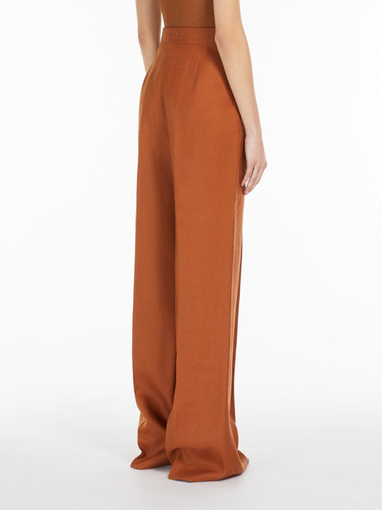 Linen tailored trousers