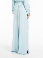 Silk palazzo trousers