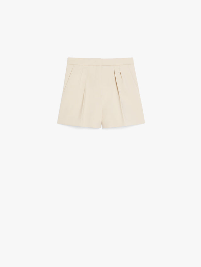 Wool canvas shorts