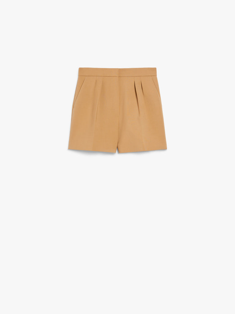 Wool canvas shorts