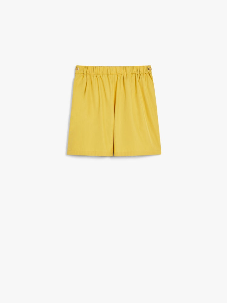 Cotton poplin shorts