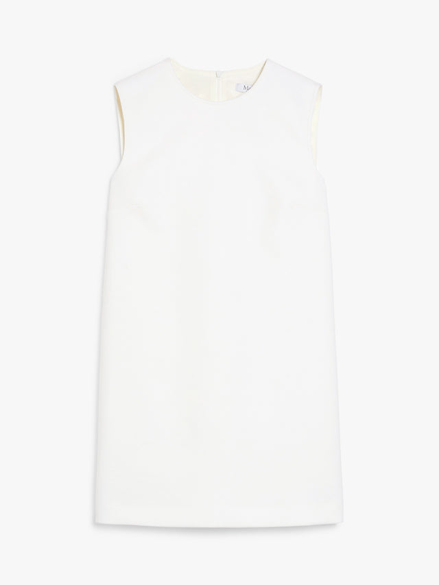 Wool canvas sleeveless dress