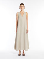 Flared linen dress