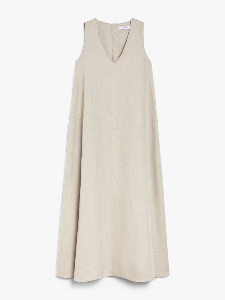 Flared linen dress