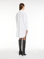 Cotton twill shirt dress