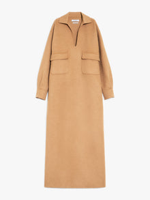 Long camel hair caftan dress