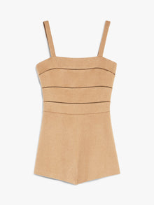 Camel hair playsuit