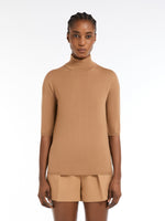 Wool knit turtleneck jumper