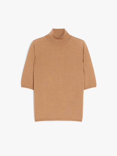 Wool knit turtleneck jumper