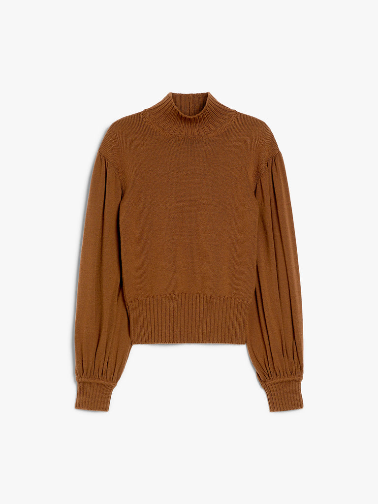 Wide-sleeved wool jumper