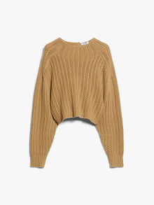 Wool and cashmere cropped jumper