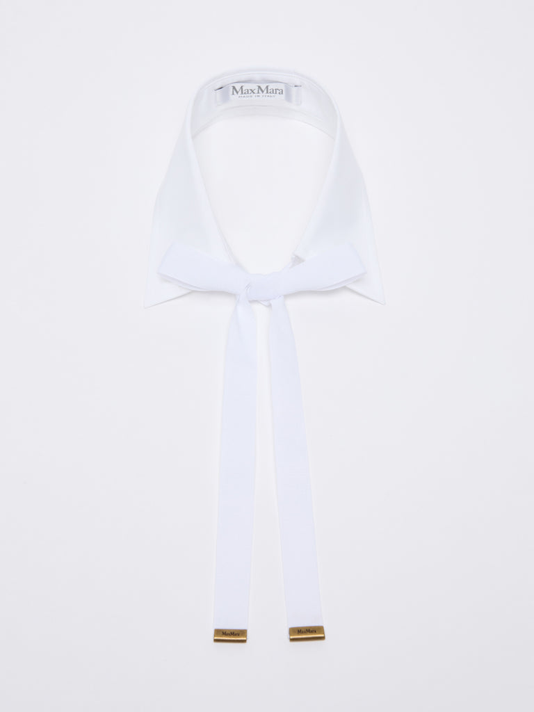 Cotton collar with tie