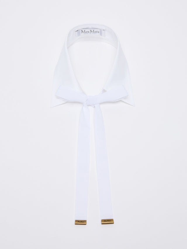 Cotton collar with tie