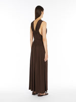 Stretch jersey long dress