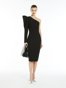 One-shoulder jersey dress