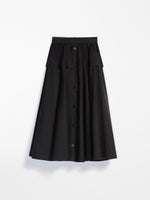 Flounce-hem full skirt