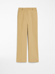 Waterproof gabardine boyfriend trousers