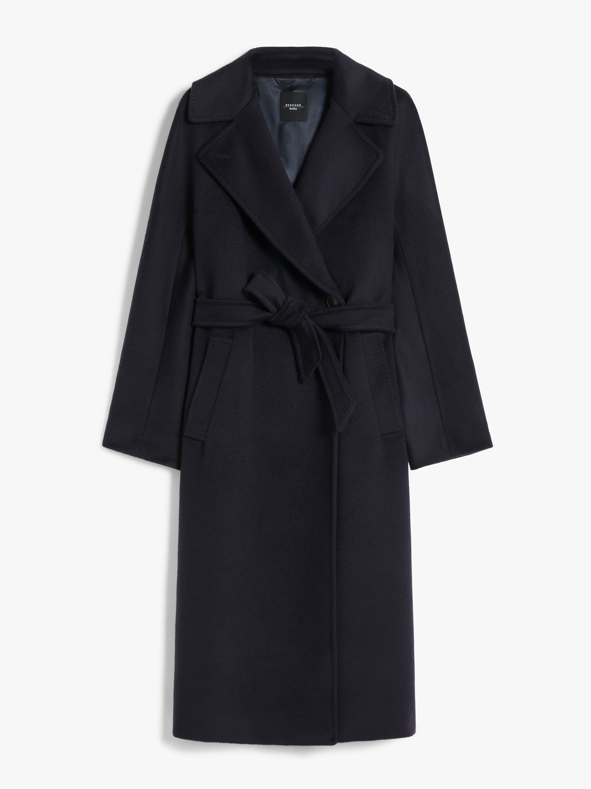 Belted wool coat