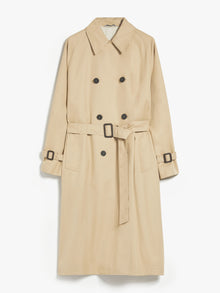 Reversible water-repellent fabric trench coat