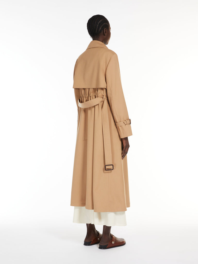 Wool-blend trench coat