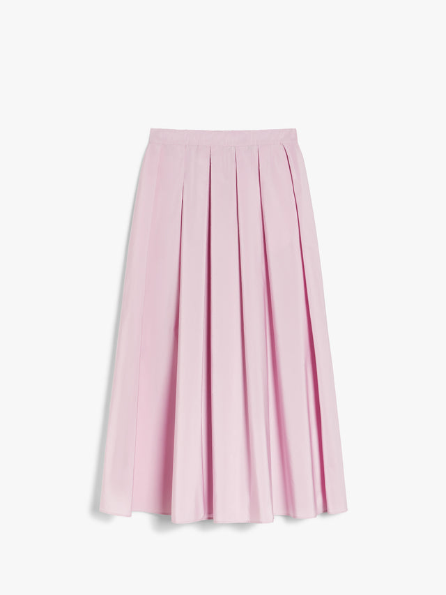 Long taffeta skirt