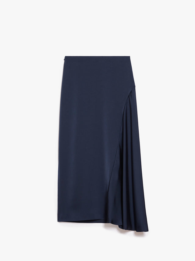 Fluid satin skirt