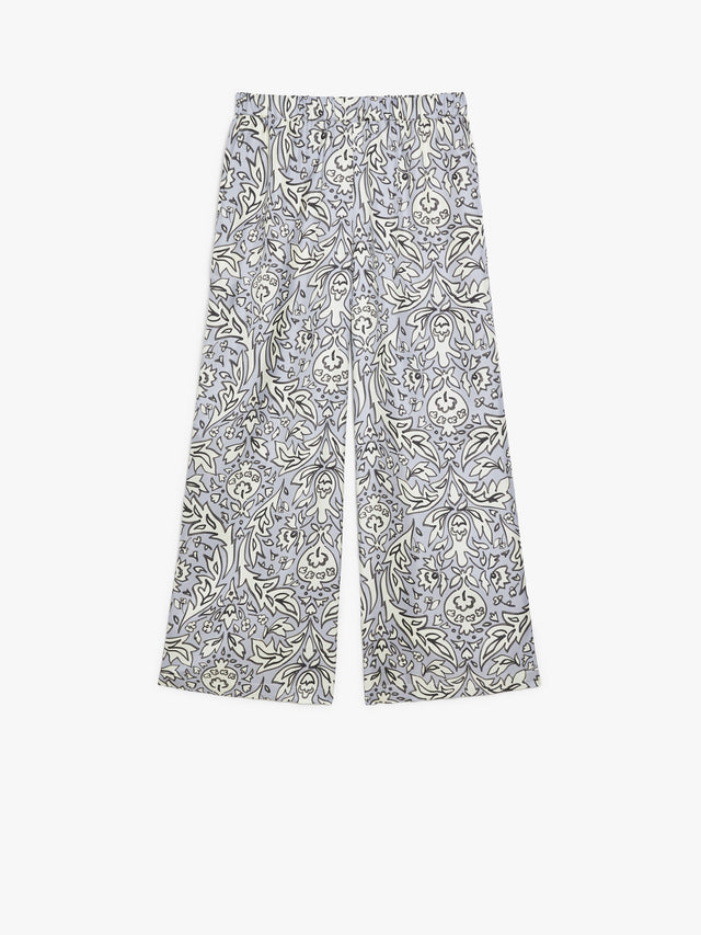 Silk crêpe de Chine trousers