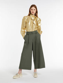 Cotton canvas trousers