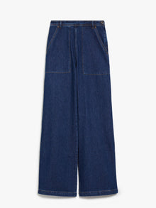 Cotton denim trousers