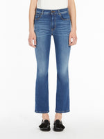 Stretch denim cropped jeans