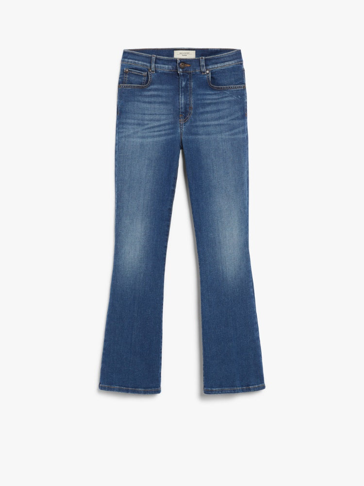 Stretch denim cropped jeans