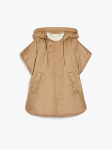 Water-repellent reversible canvas cape