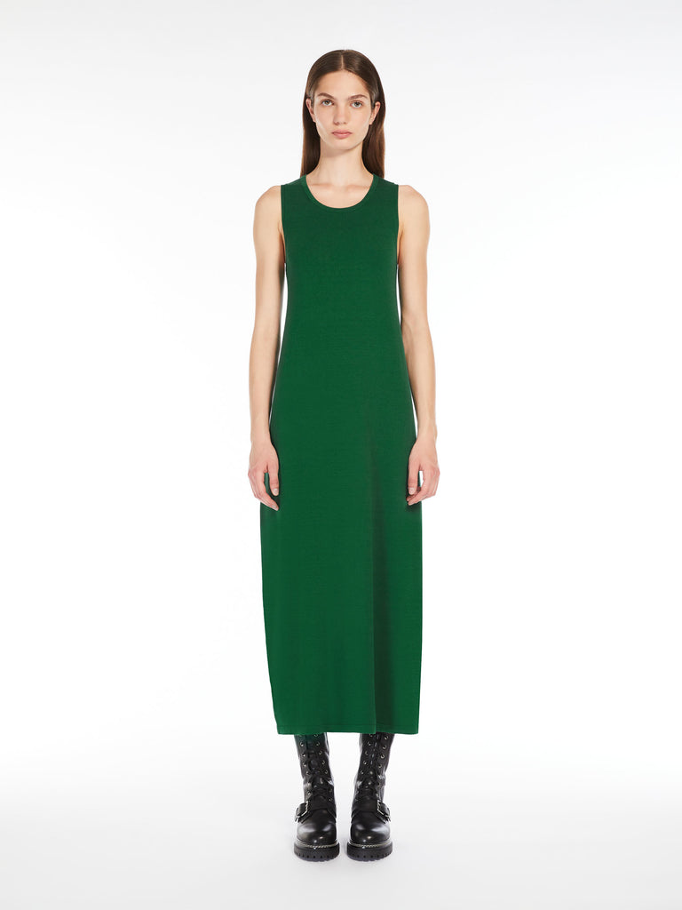 Sleeveless stretch viscose dress